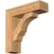 Ekena Millwork Balboa Block Smooth Bracket w/ Offset Brace, Western Red Cedar, 5 1/2"W x 18"D x 18"H BKT0604X18X18BOA05SWR - alternate 1